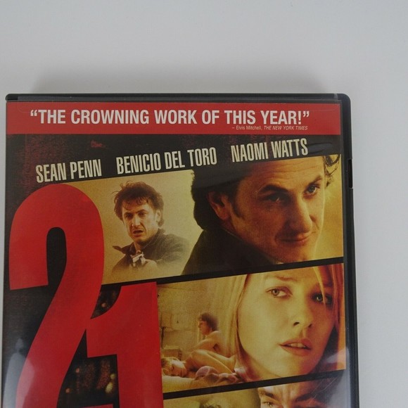 🍿21 Grams Movie (DVD) Factory Sealed NEW Sean Penn Benicio Del Toro Naomi Watts - Picture 3 of 6